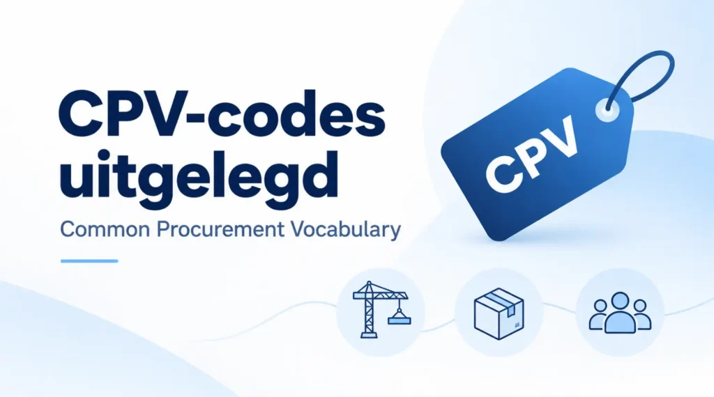 CPV codes uitgelegd